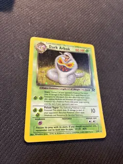 Dark Arbok 2/82 Team Rocket Holo Rare Pokemon HP - Image 4