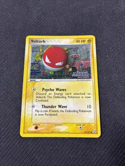 Voltorb 80/109 ex Team Rocket Returns Reverse Holo Pokemon LP - Image 1