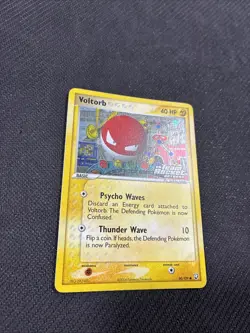 Voltorb 80/109 ex Team Rocket Returns Reverse Holo Pokemon LP - Image 3