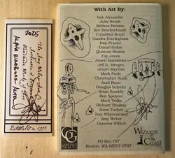 MTG Magic the Gathering Alpha Rulebook NM Amy WEBER Sketch Time Walk - Image 1
