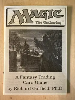 MTG Magic the Gathering Alpha Rulebook NM Amy WEBER Sketch Time Walk - Image 2