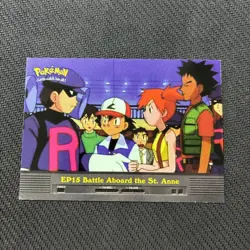 EP15 Battle Aboard The St. Anne Pokemon Topps TV Animation Edition Pokemon NM - Image 1