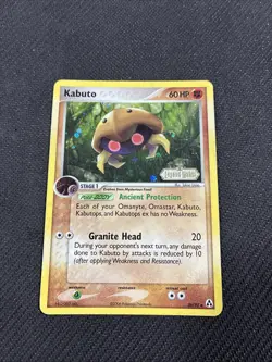 Kabuto 36/92 ex Legend Maker Reverse Holo Pokemon LP - Image 1
