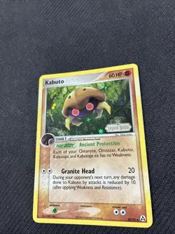 Kabuto 36/92 ex Legend Maker Reverse Holo Pokemon LP - Image 3