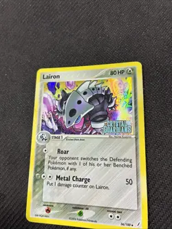 Lairon 36/100 ex Crystal Guardians Reverse Holo Pokemon HP - Image 4