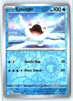 Cetoddle 064/182 Pokemon TCG Scarlet & Violet Destined Rivals Reverse Holo Rare - Image 1