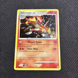 Infernape 5/130 Diamond Pearl Base Holo Rare Pokemon HP - Image 1