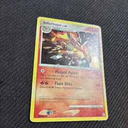 Infernape 5/130 Diamond Pearl Base Holo Rare Pokemon HP - Image 2