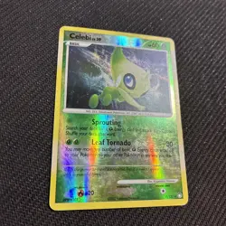 Celebi 7/123 Mysterious Treasures Reverse Holo Rare Pokemon MP - Image 2
