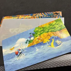 Sea Southern Islands Japanese Empty Pamphlet + Postcard Pokemon - Image 4