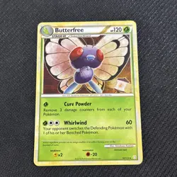 Butterfree 16/123 Heart Gold Soul Silver Base Rare Pokemon LP - Image 1
