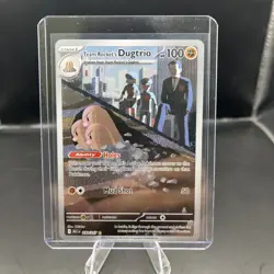 Team Rocket's Dugtrio 239/217 Illustration Rare Ascended Heroes Pokemon Holo NM - Image 3