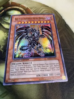 Red Eyes Darkness Metal Dragon ABPF-ENSE2 Limited Edition Holo Yugioh TCG Nm - Image 1