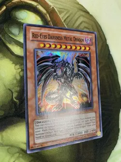 Red Eyes Darkness Metal Dragon ABPF-ENSE2 Limited Edition Holo Yugioh TCG Nm - Image 2