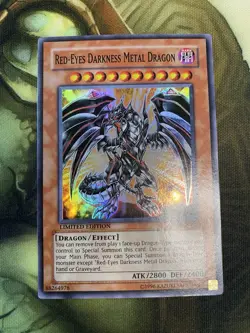 Red Eyes Darkness Metal Dragon ABPF-ENSE2 Limited Edition Holo Yugioh TCG Nm - Image 3