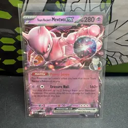 Team Rocket's Mewtwo ex Holo Promo SV: Scarlet & Violet Promo Cards 205 NM - Image 1