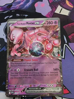 Team Rocket's Mewtwo ex 205 Sv: Scarlet & Violet Promo Cards Holo - Image 1