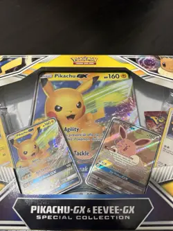 Pikachu Gx And Eevee Gx Special Collection Box SEALED - Image 3