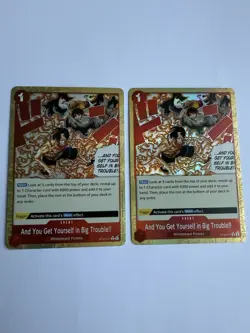 And You Get Yourself in Big Trouble!! ST30-017 Alt Art Foil x 2 - Image 1