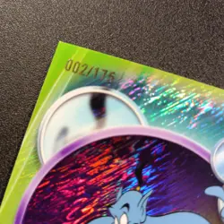 2026 Topps Chrome Disney # 002 /175 Genie Green Purple Shimmer Prizm Refractor - Image 3
