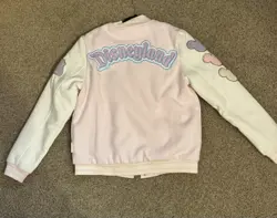 NWT Disney Stoney Clover Lane Disneyland Varsity Jacket Pink XSmall - Image 2