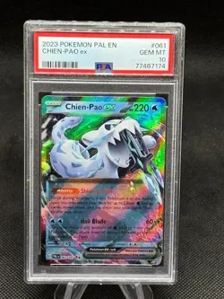 2023 Pokemon Chien-Pao ex 061/193 Paldea Evolved - PAL EN PSA 10 #061 - Image 1