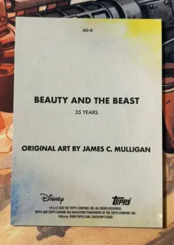 Beauty and the Beast Art of Disney SP #AD-6 2026 Topps Chrome Disney - Image 2