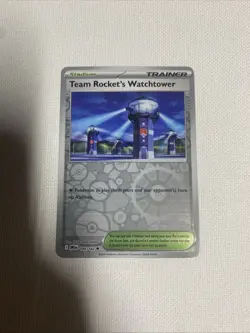 Pokemon Destined Rivals Team Rocket's Watchtower Reverse Holo DRI 180/182 NM - Image 1