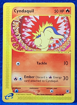 Cyndaquil Expedition Base e-Series NM 105/165 Regular Pokemon Common 2002 - Image 1