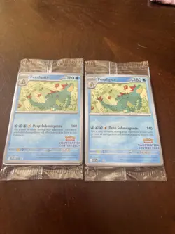 Pokemon Feraligatr Illustration Contest 2024 Sealed Promo Pack X2 - Image 1