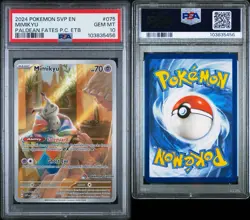Mimikyu Paldean Fates Pokemon Center Promo 075 - SVP EN - PSA 10 - Image 3