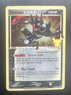 Pokemon Greninja SWSH144 25th Anniversary Black Star Promo Holo 2021 - Image 1