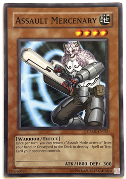 YuGiOh! - Assault Mercenary - CRMS-EN023 - Unlimited - Common - Image 1