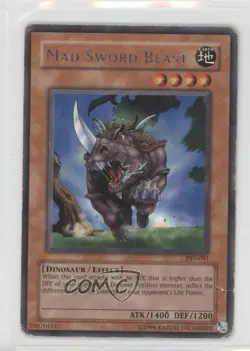 Mad Sword Beast Unlimited YuGiOh Pharaoh's Servant #PSV-091 2002 READ - Image 1