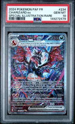 Carte Pokemon Dracaufeu ex 234/091 Holo Destinees de Paldea PSA 10 GEM MINT 🔥 - Image 2