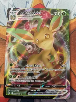 Pokemon TCG Evolving Skies Leafeon VMAX Holo Ultra Rare - Image 1