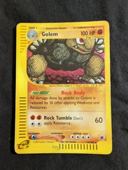 Golem - 14/165 - Pokemon Expedition Holo Rare DMG Inked - Image 1