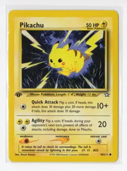 Pokemon Pikachu Common Neo Genesis 1st 070/111 NM WOTC Vintage - Image 1