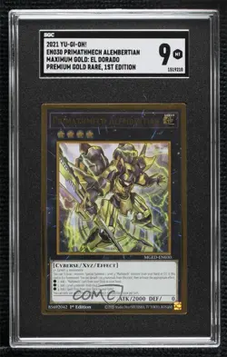 Primathmech Alembertian 1st Ed. YuGiOh Maximum Gold: El Dorado SGC 9 MINT - Image 1