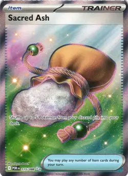 SACRED ASH 115/088 ULTRA RARE PERFECT ORDER POKEMON HOLO NEAR MINT - Image 2