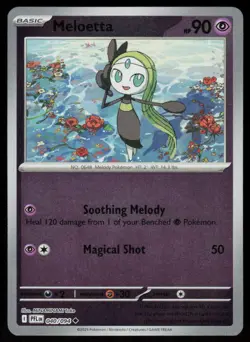 Meloetta 040/094 Uncommon Phantasmal Flames Pokemon Reverse Holo Near Mint - Image 1