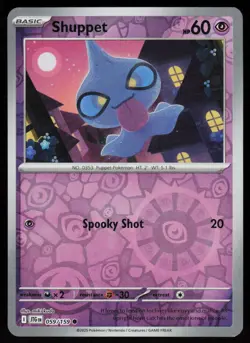 Shuppet 059/159 Common Journey Together Pokemon Reverse Holo Near Mint - Image 1