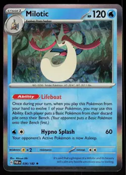 Milotic 036/182 Rare Paradox Rift Pokemon Holo Near Mint - Image 1