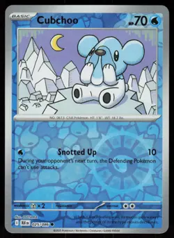 Cubchoo 025/086 Common Black Bolt Pokemon Reverse Holo Near Mint - Image 1
