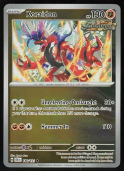 Koraidon 116/191 Uncommon Surging Sparks Pokemon Reverse Holo Near Mint - Image 1