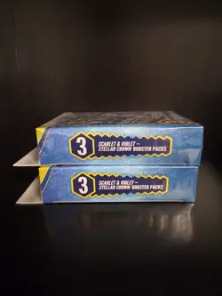2x Pokemon Scarlet & Violet Stellar Crown 3 Booster Packs Box New - Sealed - Image 3