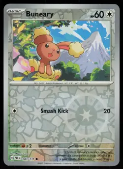 Buneary 083/131 Common Prismatic Evolutions Pokemon Reverse Holo Near Mint - Image 1