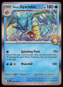 Misty's Gyarados 049/182 Rare Destined Rivals Pokemon Holo Near Mint - Image 1