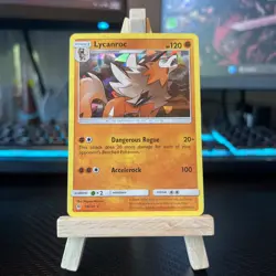 Pokemon TCG Lycanroc 76/131 Cracked Ice Shattered Holo Rare Burning Shadows 2018 - Image 1