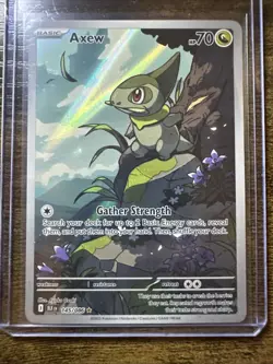 Axew 145/086 Illustration Rare, Black Bolt, Full Art Holo, Pokemon TCG, NM - Image 1